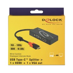 USB Type-CTM Splitter (DP Alt Mode) to 1 x HDMI + 1 x VGA out — Buy in Cyprus with Fast Delivery