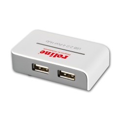 ROLINE USB 2.0 Hub 'Black and White'. 4 Ports. mit Netzteil — Buy in Cyprus with Fast Delivery
