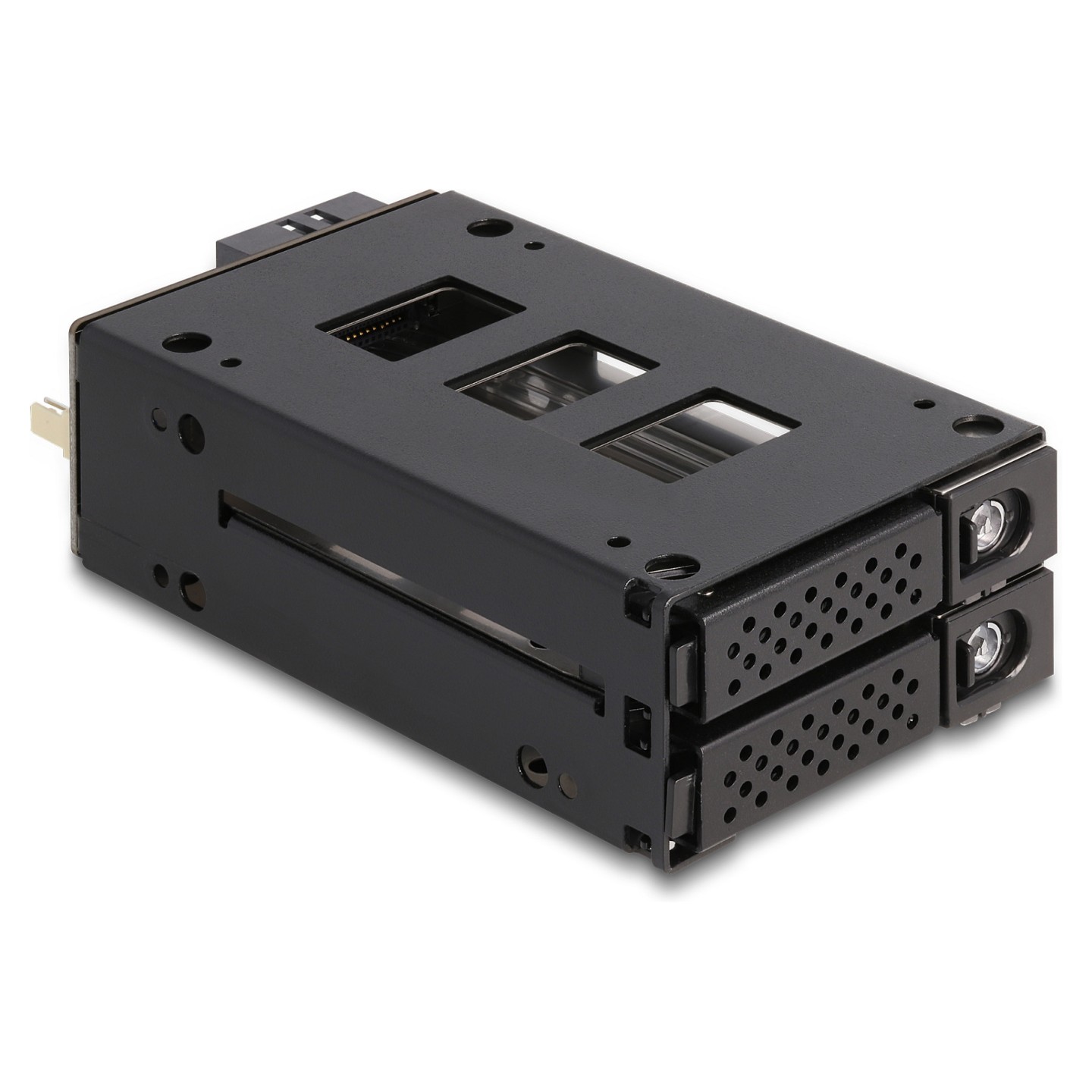 Slim Bay Wechselrahmen für 2 x 2.5? U.2 NVMe SSD mit 5.25? Rahmen — Buy in Cyprus with Fast Delivery