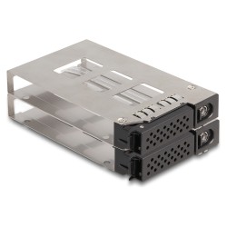 Slim Bay Wechselrahmen für 2 x 2.5? U.2 NVMe SSD mit 5.25? Rahmen — Buy in Cyprus with Fast Delivery