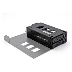 Slim Bay Wechselrahmen für 2 x 2.5? U.2 NVMe SSD mit 5.25? Rahmen — Buy in Cyprus with Fast Delivery