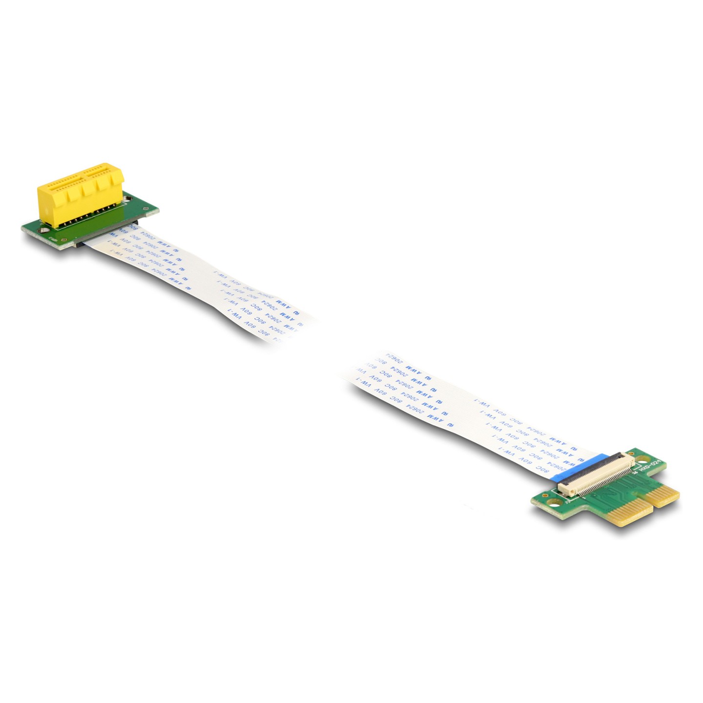 Riser Karte PCI Express x1 Stecker zu x1 Slot 90° gewinkelt mit FPC Kabel 30 cm — Buy in Cyprus with Fast Delivery