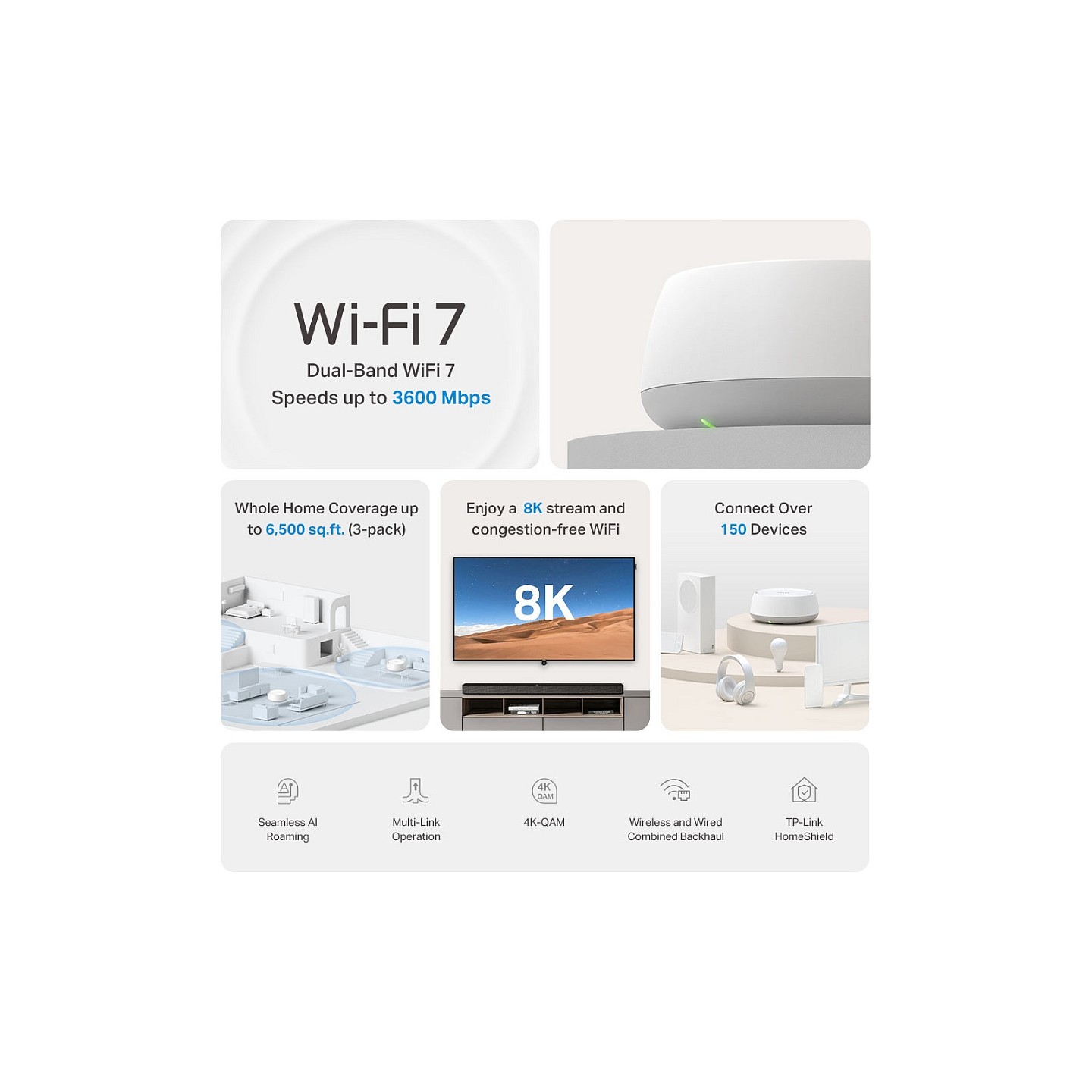 TP-Link Deco BE22(3-pack) BE3600 Whole Home Mesh Wi-Fi 7 Sys. — Buy in Cyprus with Fast Delivery