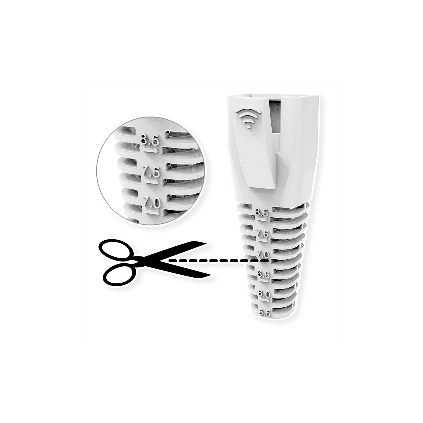 ROLINE Knickschutztlle fr RJ-45. 10 Stck. gelb — Buy in Cyprus with Fast Delivery