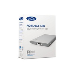 LACIE Portable SSD USB-C 500GB externe tragbare Festplatte mit Rescue Service Moon Silver — Buy in Cyprus with Fast Delivery