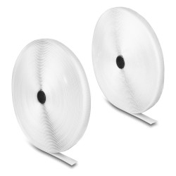 Strapazierfähiges Klettband mit Haft- und Flauschband L 25 m x B 20 mm weiß — Buy in Cyprus with Fast Delivery