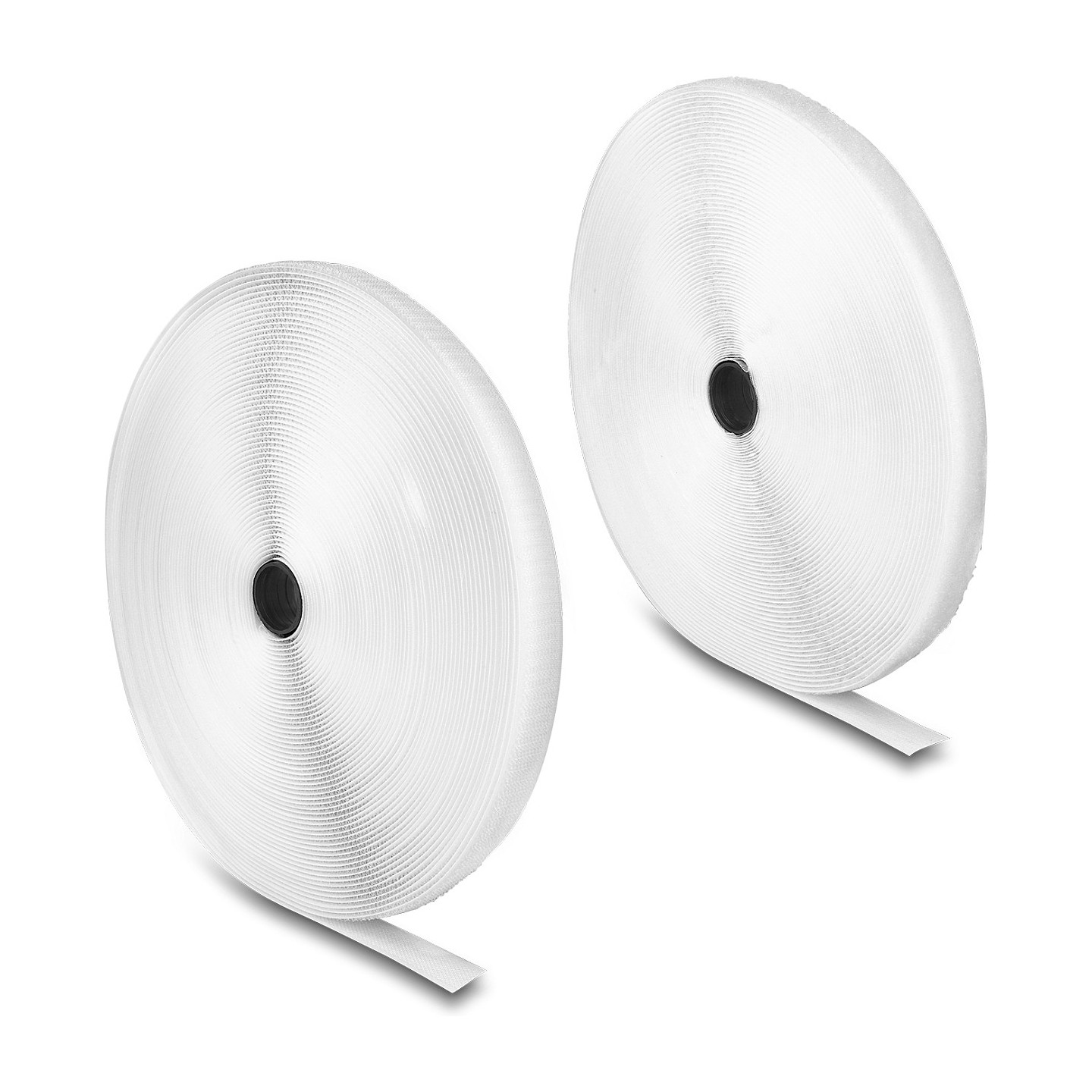 Strapazierfähiges Klettband mit Haft- und Flauschband L 25 m x B 20 mm weiß — Buy in Cyprus with Fast Delivery