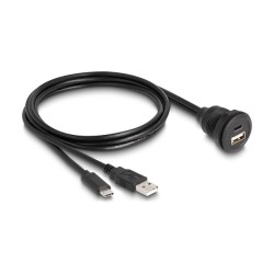 DELOCK USB 2.0 Kabel USB Typ-A Stecker und USB Type-C St 1m — Buy in Cyprus with Fast Delivery