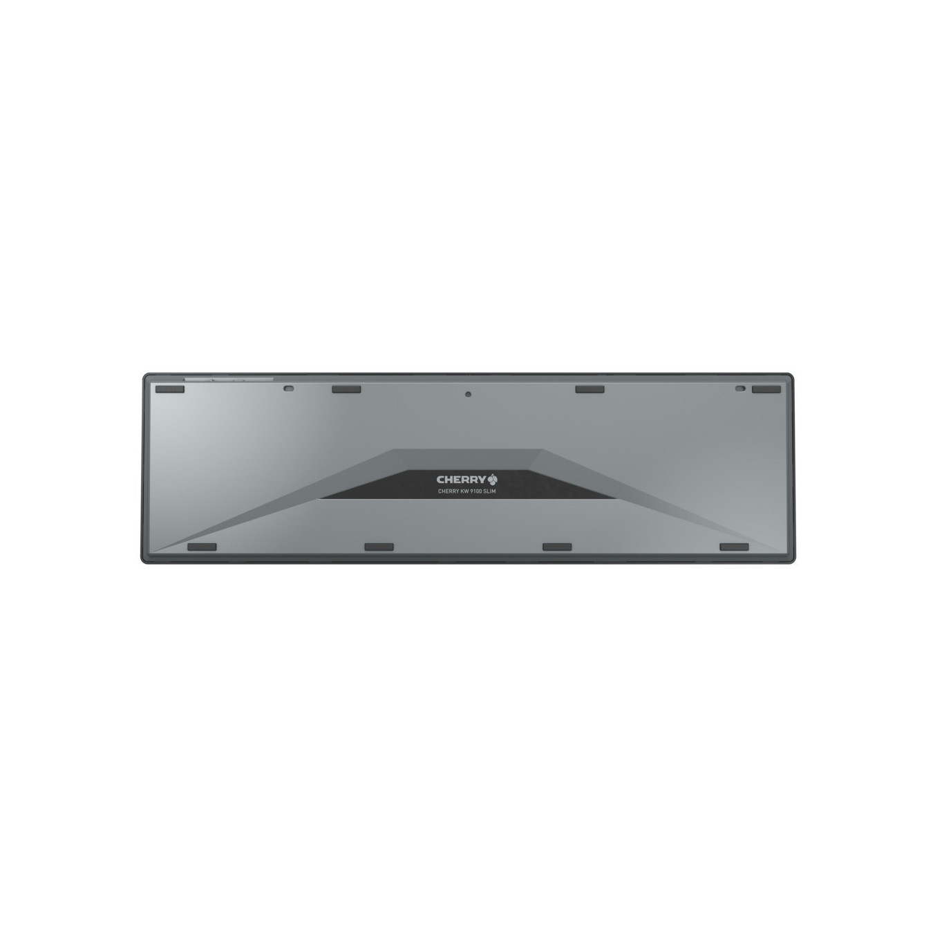 Cherry KW 9100 Slim - Full-Size Wireless Keyboard (Black/Grey) - RF 2.4GHz + Bluetooth, Portuguese Layout