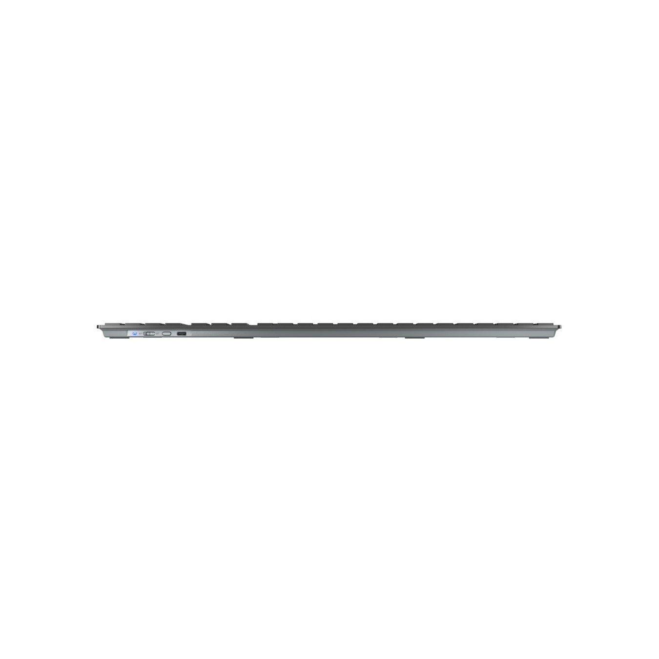 Cherry KW 9100 Slim - Full-Size Wireless Keyboard (Black/Grey) - RF 2.4GHz + Bluetooth, Portuguese Layout
