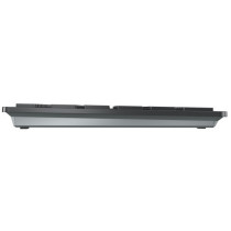 Cherry KW 9100 Slim - Full-Size Wireless Keyboard (Black/Grey) - RF 2.4GHz + Bluetooth, Portuguese Layout