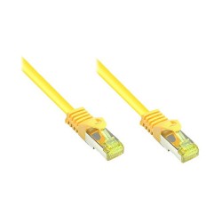 GoodConnections RJ45 Patchkabel mit Cat. 7 Rohkabel und Rastnasenschutz (). S FTP. PiMF. halogenfrei. 500MHz. OFC. ge...