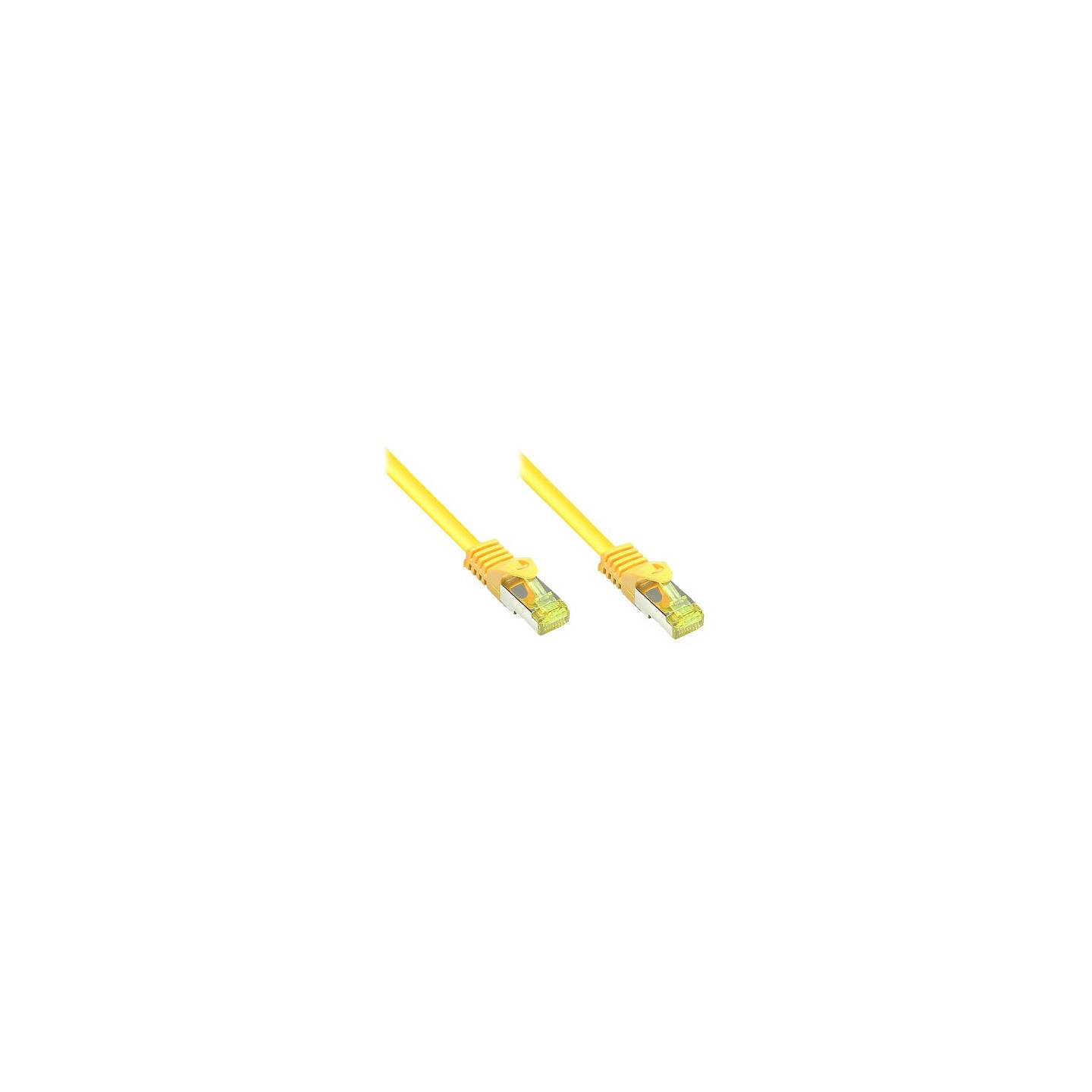 GoodConnections RJ45 Patchkabel mit Cat. 7 Rohkabel und Rastnasenschutz (). S FTP. PiMF. halogenfrei. 500MHz. OFC. ge...