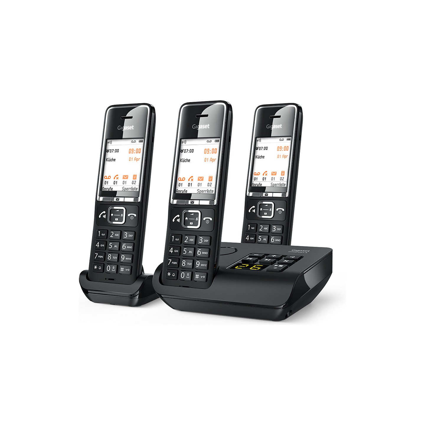 Gigaset COMFORT 550A trio schwarz chrom — Buy in Cyprus with Fast Delivery