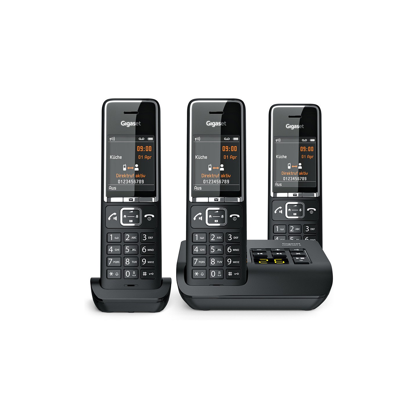 Gigaset COMFORT 550A trio schwarz chrom — Buy in Cyprus with Fast Delivery