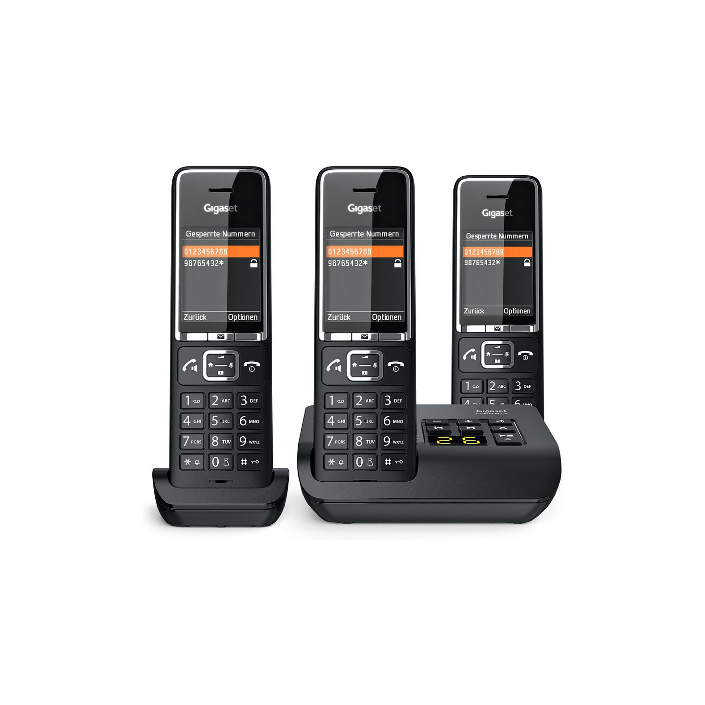 Gigaset COMFORT 550A trio schwarz chrom — Buy in Cyprus with Fast Delivery