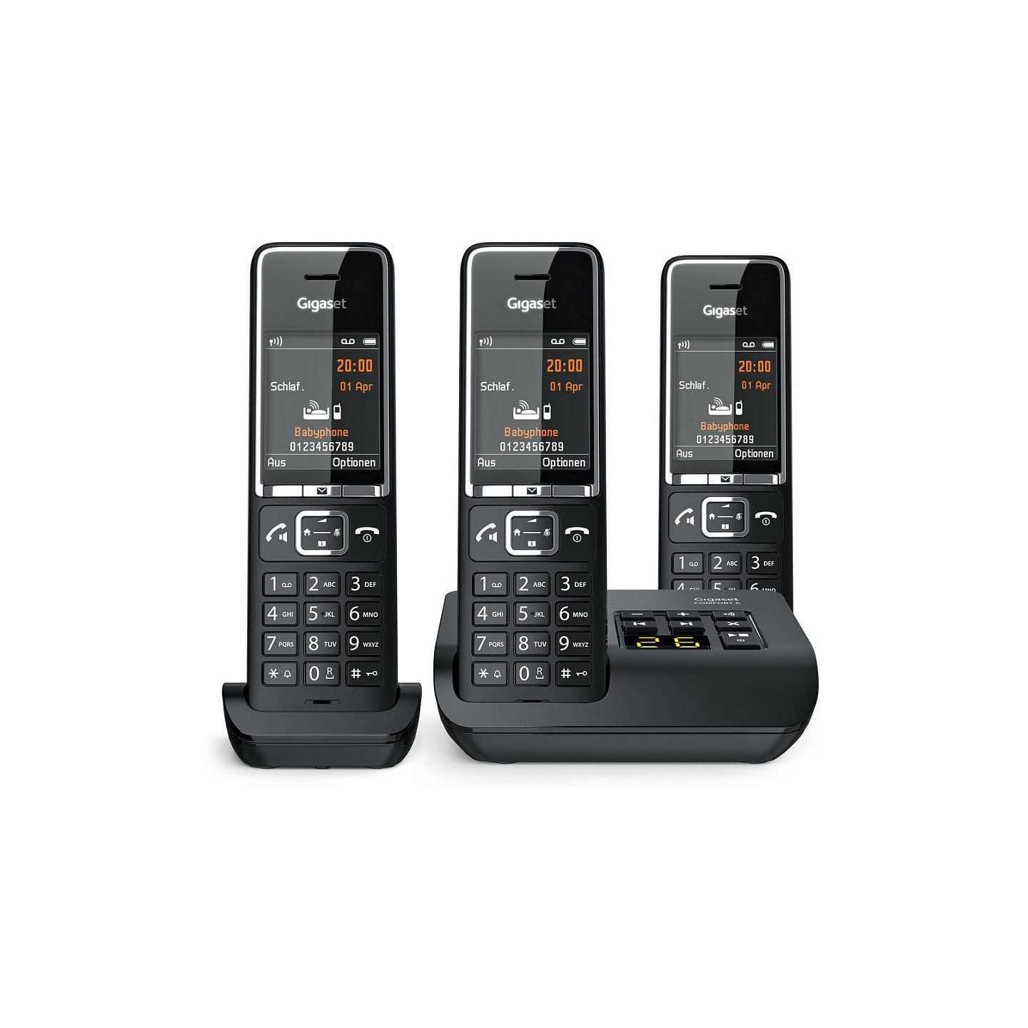 Gigaset COMFORT 550A trio schwarz chrom — Buy in Cyprus with Fast Delivery