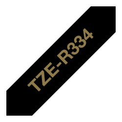 BROTHER P-Touch 12mm black gold ribbon tape — Buy in Cyprus with Fast Delivery
