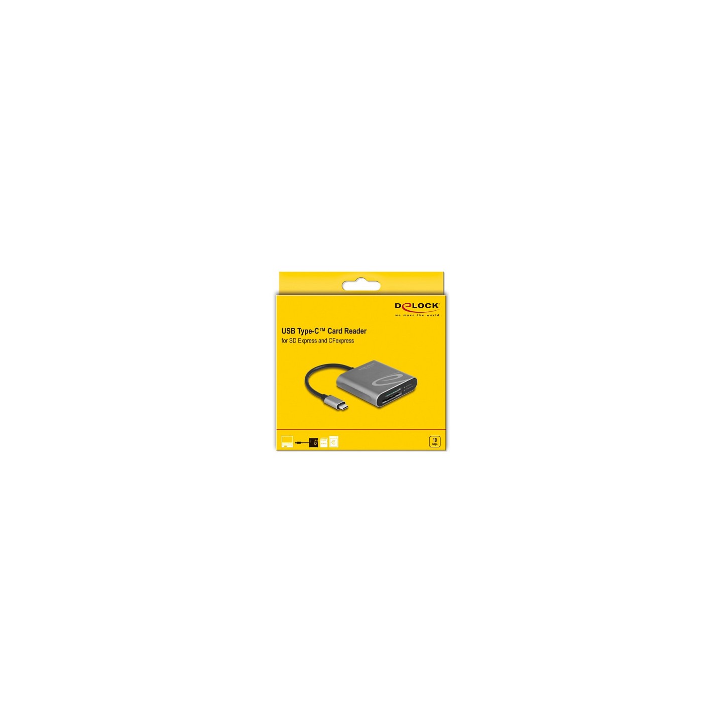 Delock USB Type-CTM Card Reader für SD Express und CFexpress Speicherkarten — Buy in Cyprus with Fast Delivery