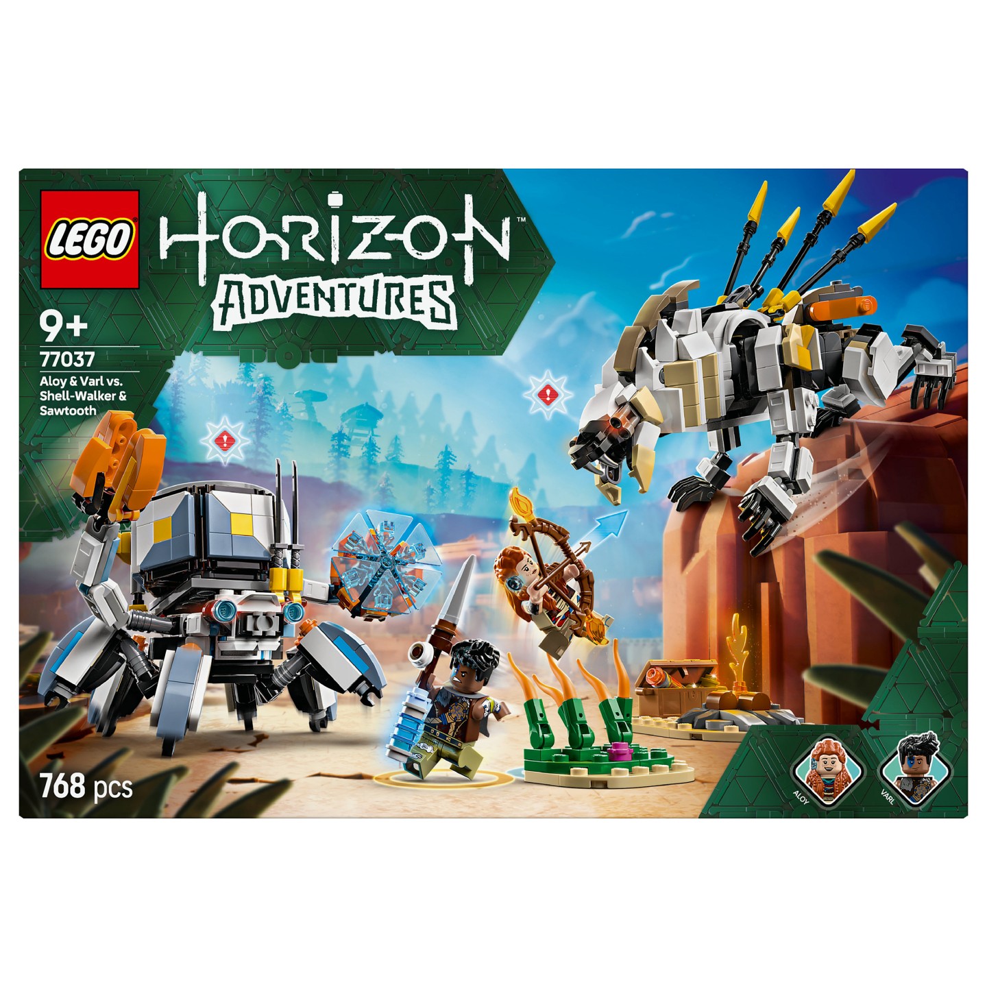 LEGO 77037 Horizon Adventures Aloy und Varl vs. Panzerwanderer und Sgezahn — Buy in Cyprus with Fast Delivery