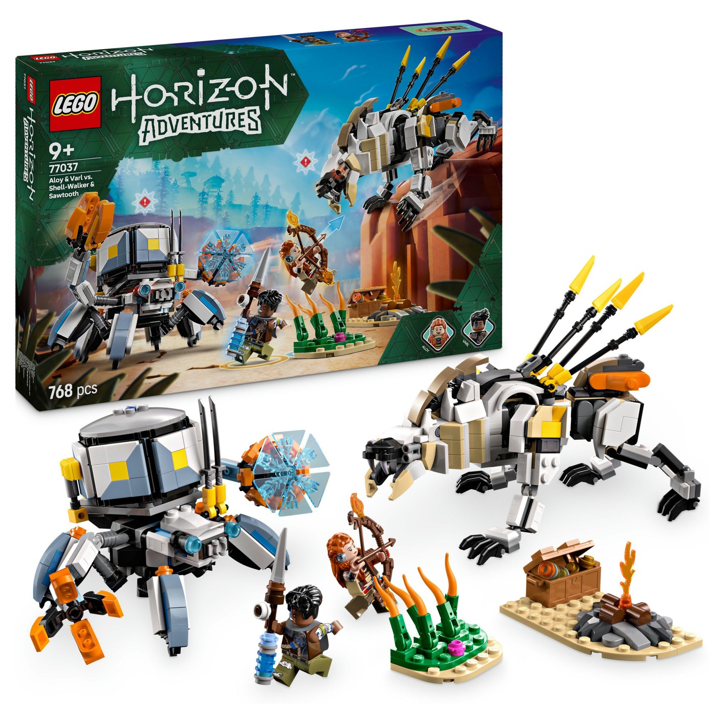 LEGO 77037 Horizon Adventures Aloy und Varl vs. Panzerwanderer und Sgezahn — Buy in Cyprus with Fast Delivery