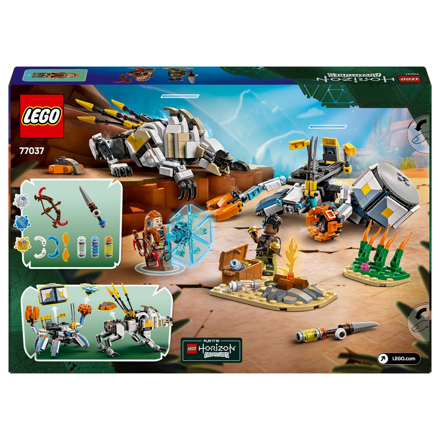 LEGO 77037 Horizon Adventures Aloy und Varl vs. Panzerwanderer und Sgezahn — Buy in Cyprus with Fast Delivery