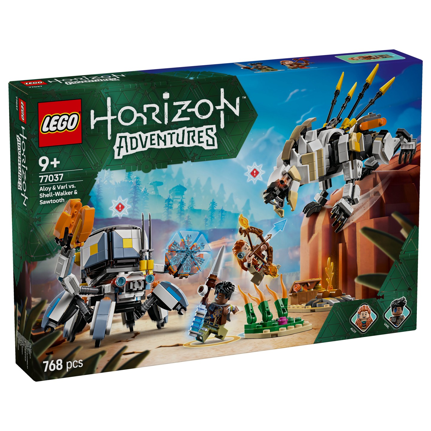 LEGO 77037 Horizon Adventures Aloy und Varl vs. Panzerwanderer und Sgezahn — Buy in Cyprus with Fast Delivery