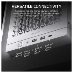 CORSAIR Frame 4000D RS Weiß Midi Tower ATX Gaming Gehäuse — Buy in Cyprus with Fast Delivery