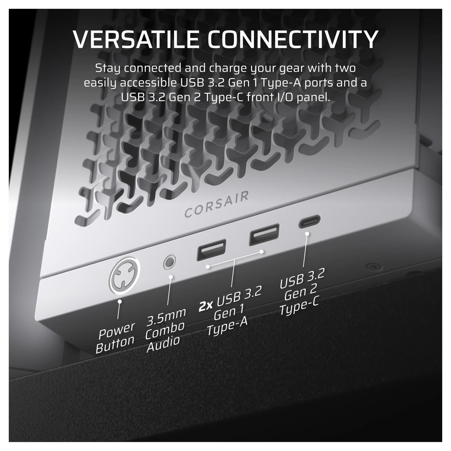 CORSAIR Frame 4000D RS Weiß Midi Tower ATX Gaming Gehäuse — Buy in Cyprus with Fast Delivery