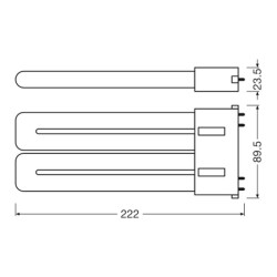 Osram DULUX F36 EM V 20W 840 2G10 LED 2500 lm 4000K 2G10 — Buy in Cyprus with Fast Delivery
