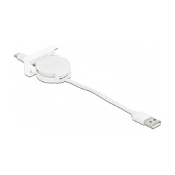 DELOCK Easy 45 Modul USB 2.0 Ausrollkabel USB Typ-A zu USB Type-C weiss — Buy in Cyprus with Fast Delivery