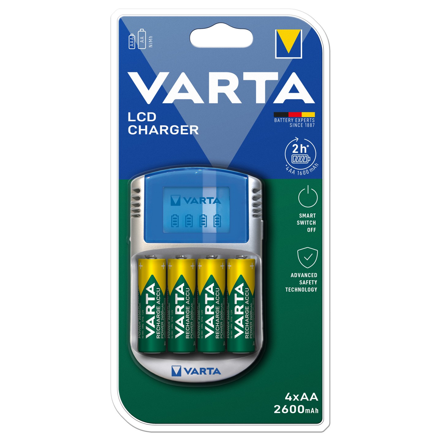 Akku Ladegerät (inkl. Akkus) LCD Charger Varta — Buy in Cyprus with Fast Delivery