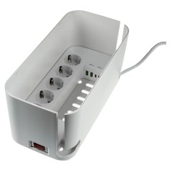 RealPower PowerBox 522 - 1.5 m - Drinnen - Weiß - 5 AC-Ausgänge - 3.1 A - 5 V — Buy in Cyprus with Fast Delivery