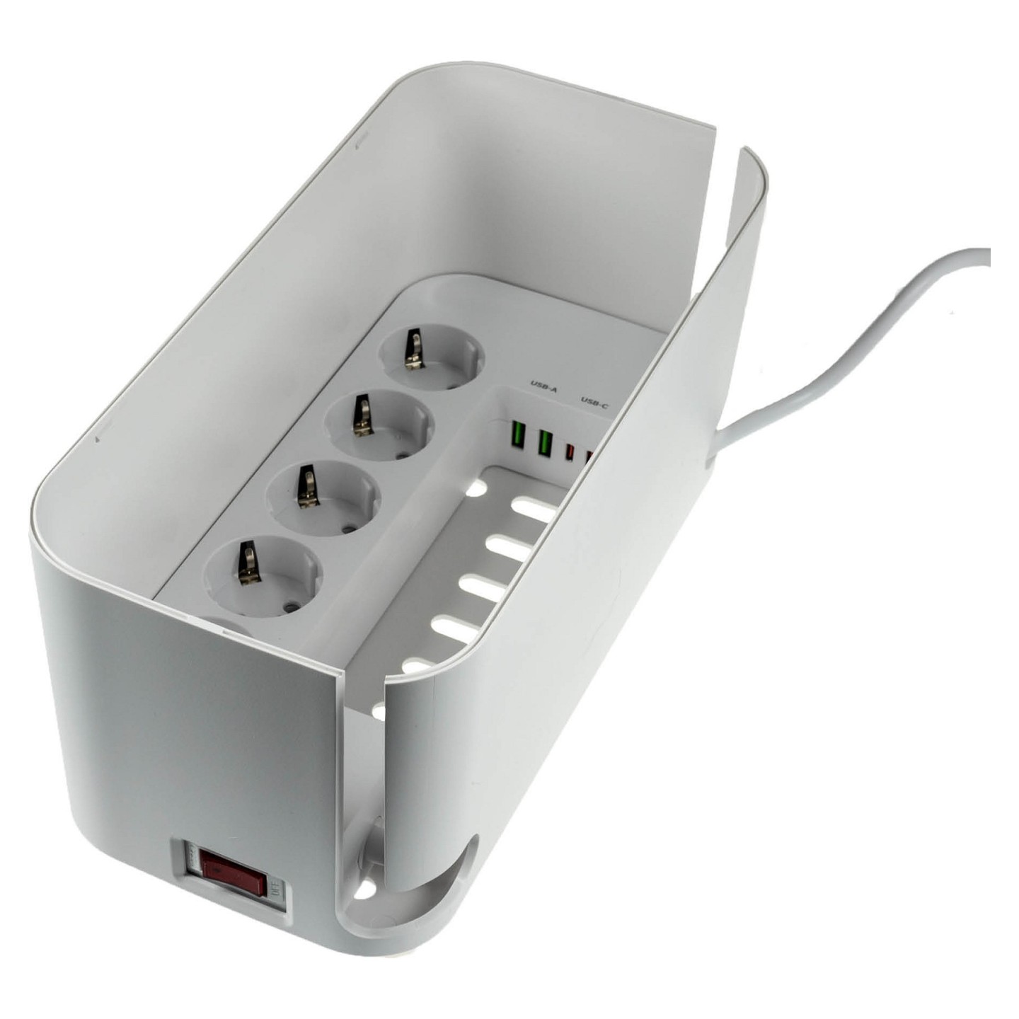 RealPower PowerBox 522 - 1.5 m - Drinnen - Weiß - 5 AC-Ausgänge - 3.1 A - 5 V — Buy in Cyprus with Fast Delivery