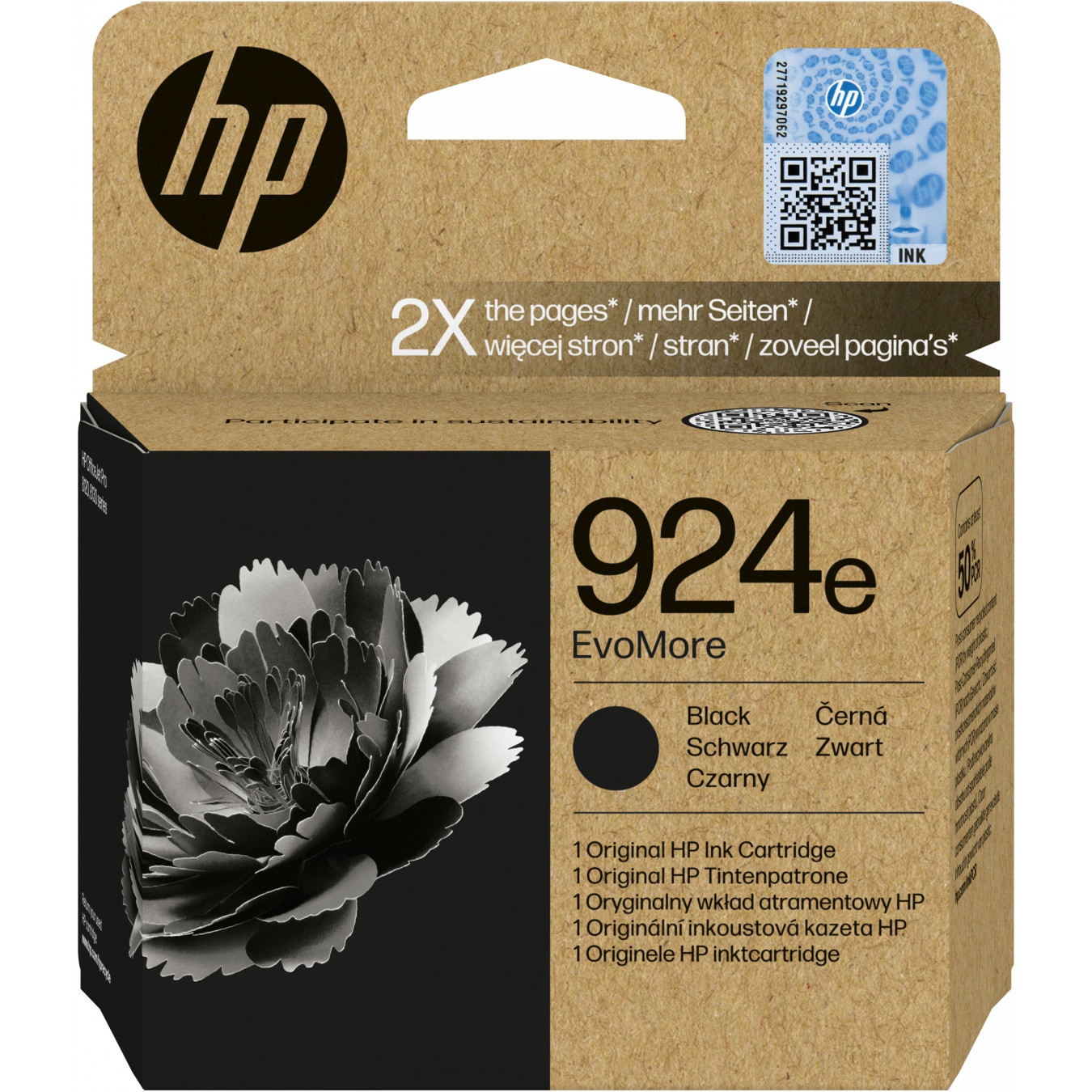 HP EvoMore Original Ink Cartridge - 924e - High-Yield Black (1000 pages) — Buy in Cyprus with Fast Delivery