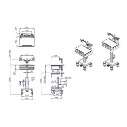 ROLINE Mobile PC- LCD-Arbeitsstation. hhenverstellbar. bis 26 kg — Buy in Cyprus with Fast Delivery