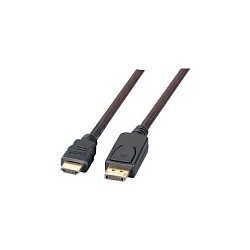 EFB DisplayPort HDMI Kabel FullHD A-A ST-ST. 3m. schwarz — Buy in Cyprus with Fast Delivery