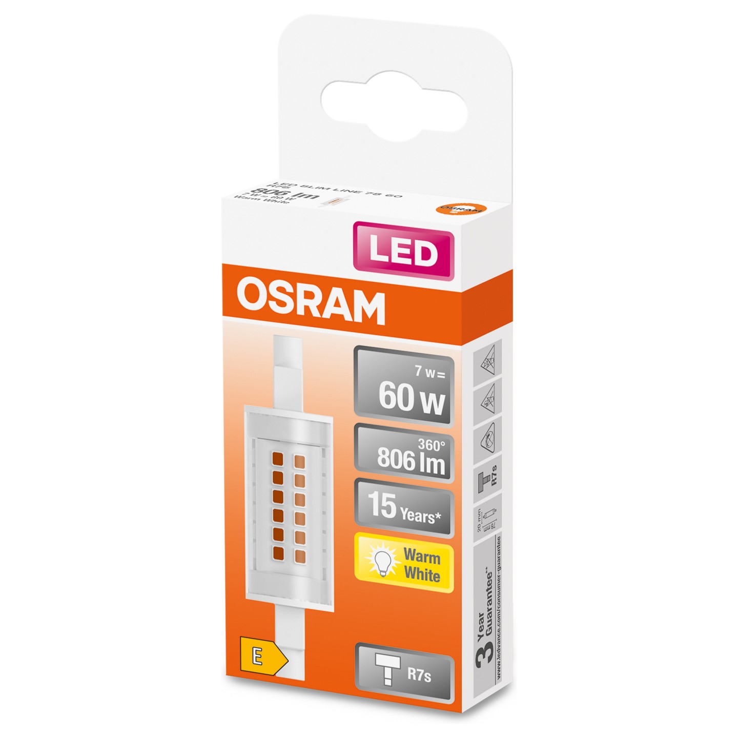 Osram LED Slim Line R7s 7W 806 lm — Buy in Cyprus with Fast Delivery