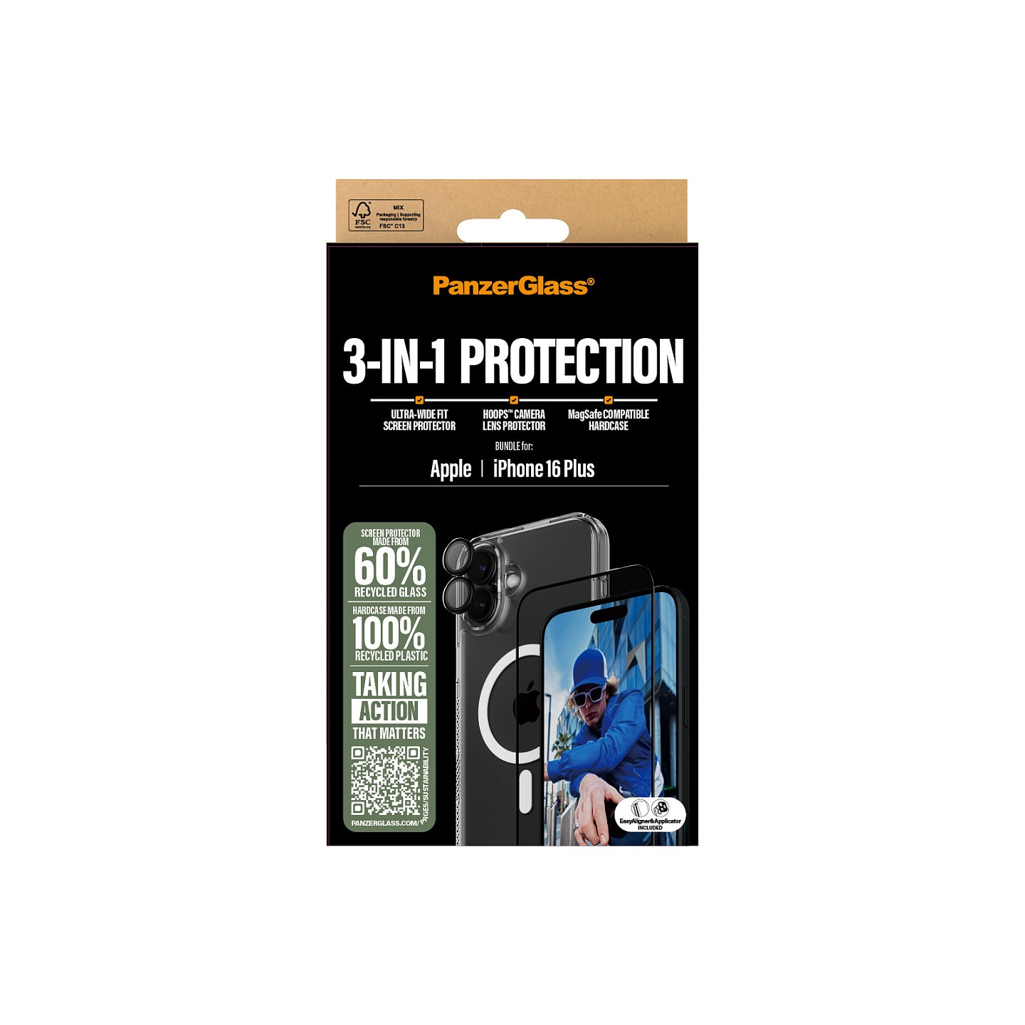 PanzerGlass 3-in-1 Protection iPhone 16 Plus — Buy in Cyprus with Fast Delivery