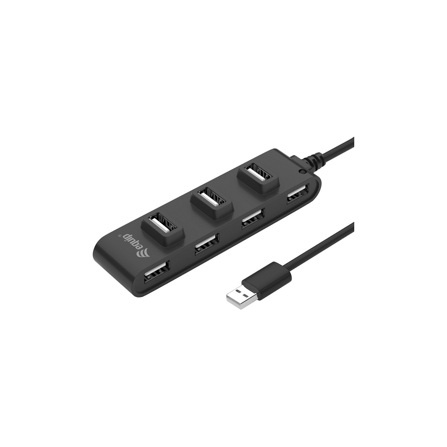 Equip USB-Hub 7-Port 2.0 - to 7x2.0 480Mbps o.Netzteil sw — Buy in Cyprus with Fast Delivery