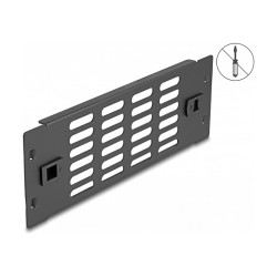 10? Netzwerkschrank Panel mit Lüftungsschlitzen werkzeugfrei 2 HE schwarz — Buy in Cyprus with Fast Delivery