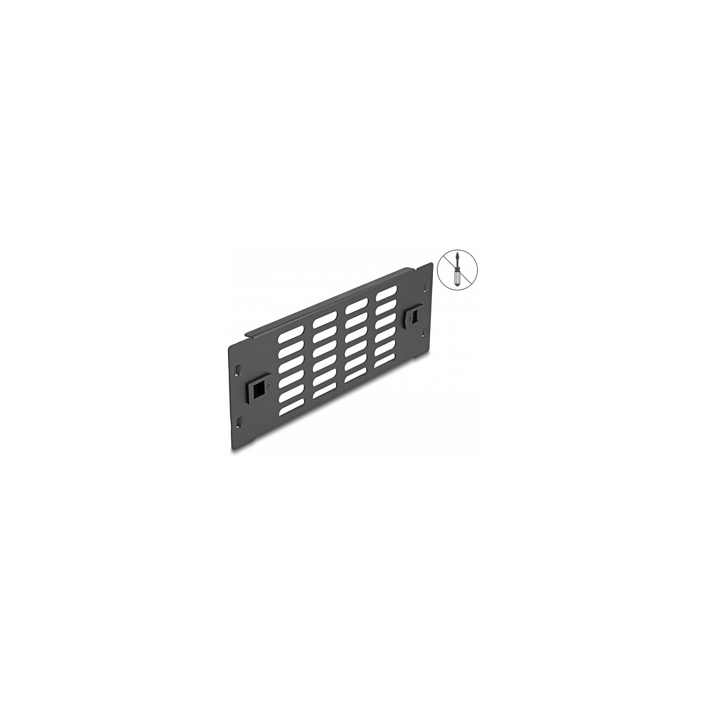 10? Netzwerkschrank Panel mit Lüftungsschlitzen werkzeugfrei 2 HE schwarz — Buy in Cyprus with Fast Delivery