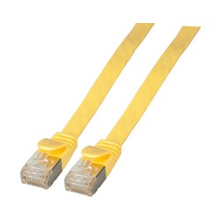 EFB RJ45 Flachpatchkabel U FTP Cat.6A PVC 0.25m gelb — Buy in Cyprus with Fast Delivery