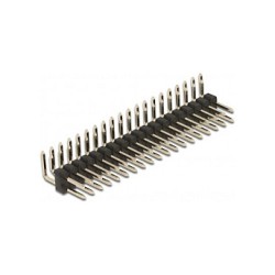 Stiftleiste 20 Pin. Rastermaß 2.54 mm. 2-reihig. gewinkelt. 5 Stück — Buy in Cyprus with Fast Delivery