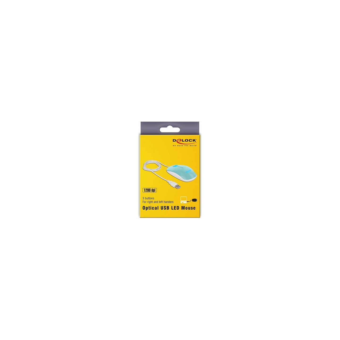 Optische 3-Tasten LED Maus USB Typ-A türkis — Buy in Cyprus with Fast Delivery