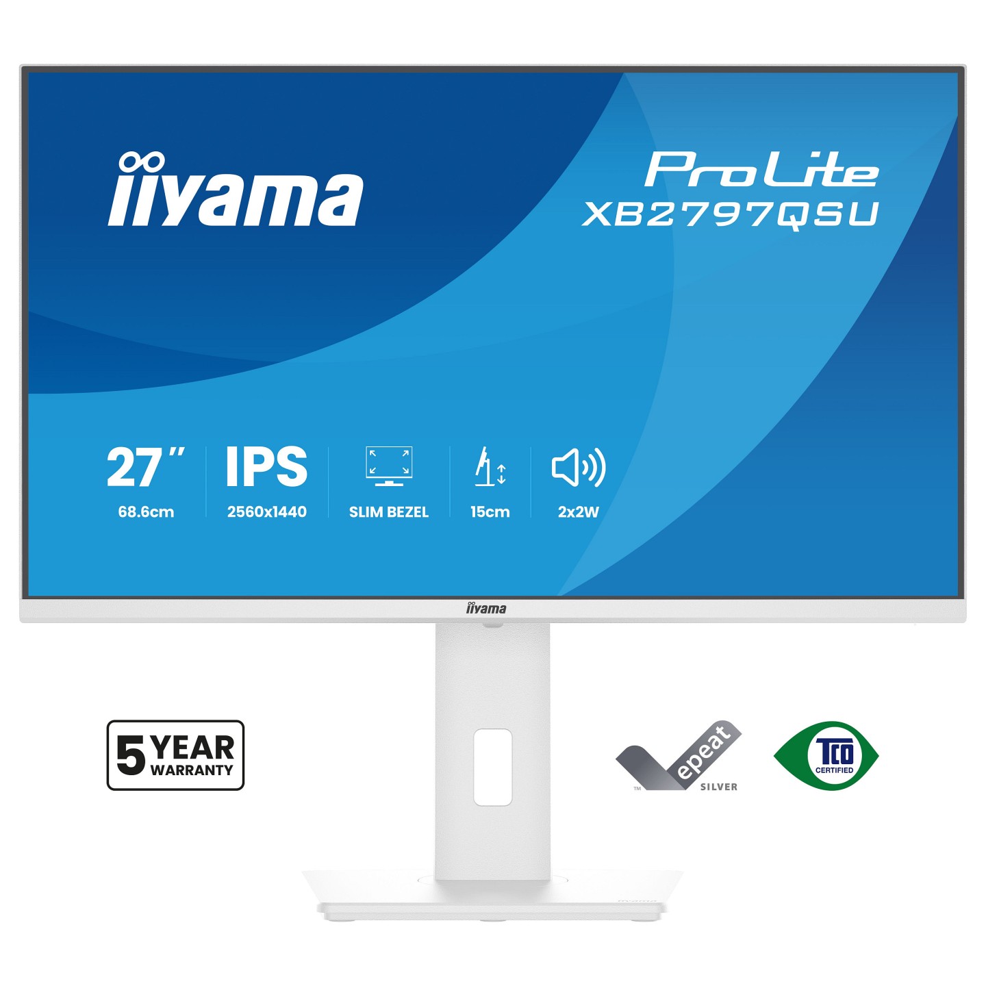 IIYAMA 68.6cm (27') XB2797QSU-W1 16:9 2xHDMI+DP+2xUSB-C — Buy in Cyprus with Fast Delivery