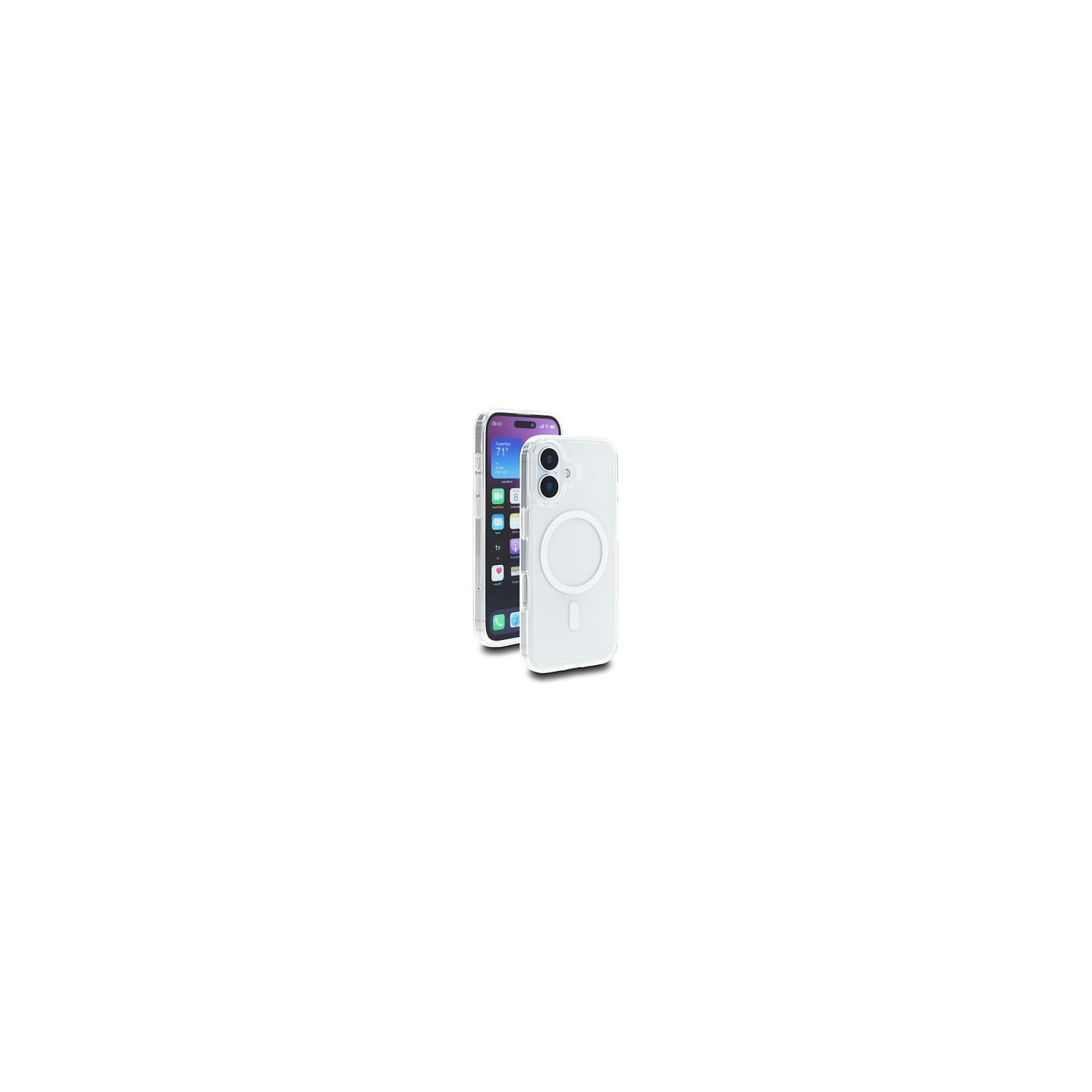 Schutzhülle für iPhone 17 kompatibel mit MagSafe transparent-weiß — Buy in Cyprus with Fast Delivery
