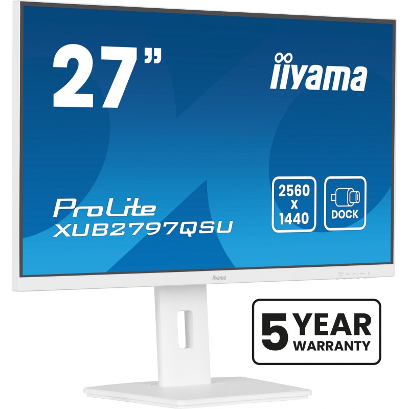 Buy iiyama ProLite XUB2797QSU-W2 - 27-inch QHD IPS, 100Hz, 1ms, USB hub, HDMI 2.... in Cyprus, Nicosia, Limassol, Larnaka, Pafos