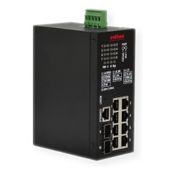 ROLINE Industrial Gigabit Switch. 10 Ports. PoE+. Smart Managed — Buy in Cyprus with Fast Delivery