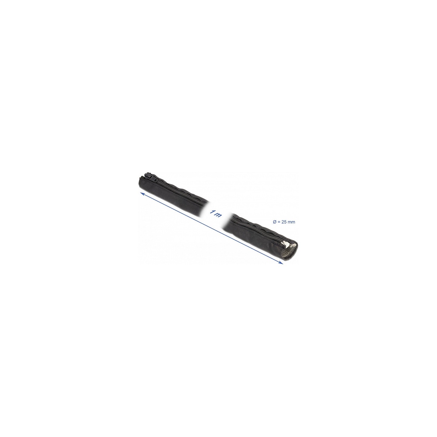 EMV Abschirmgeflechtschlauch mit Reißverschluss hitzebeständig 1 m x 16 mm schwarz — Buy in Cyprus with Fast Delivery